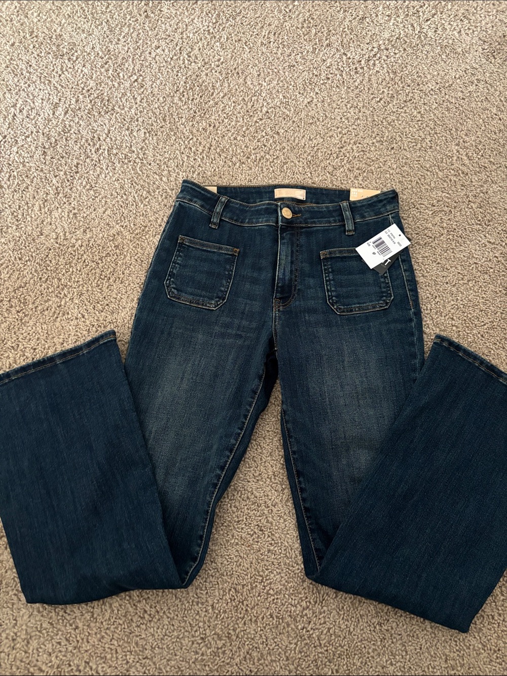 Dark Blue Kut from the Kloth Women's Flare-Leg Jeans